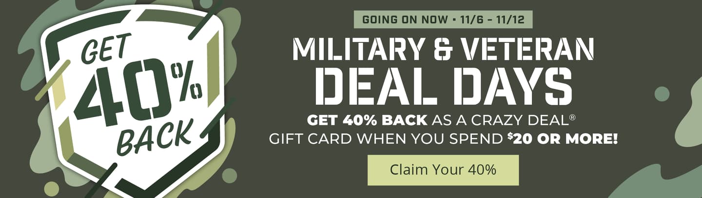 Military & Veteran Deal Days Going On Now, 11/6 - 11/12