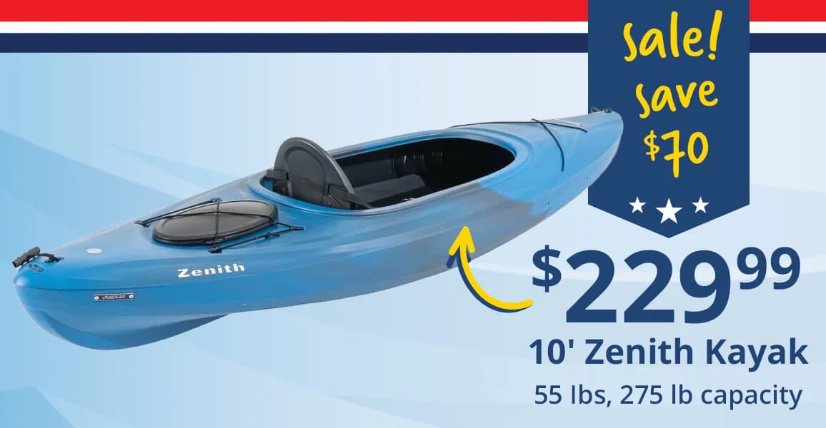 Zenith Kayak, 10', $70