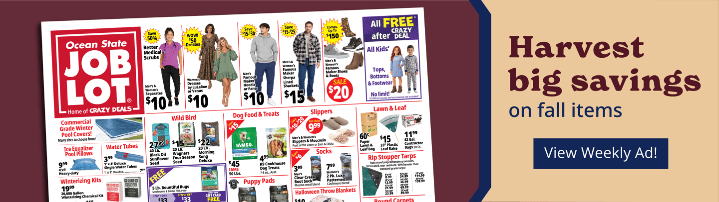 Harvest big savings on fall items. [View Weekly Ad]