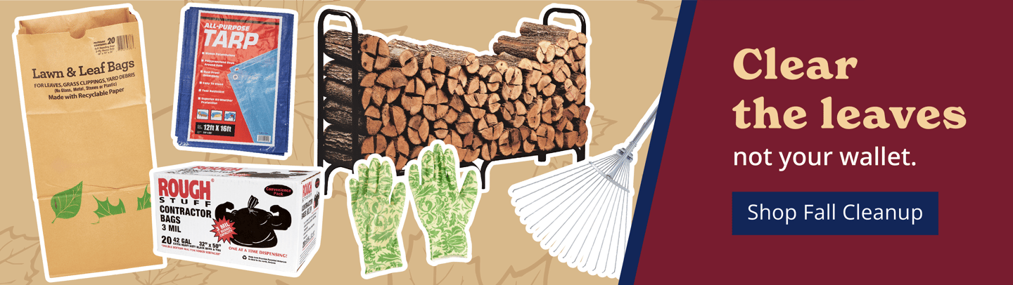 Clear the leaves, not your wallet. Fall Cleanup