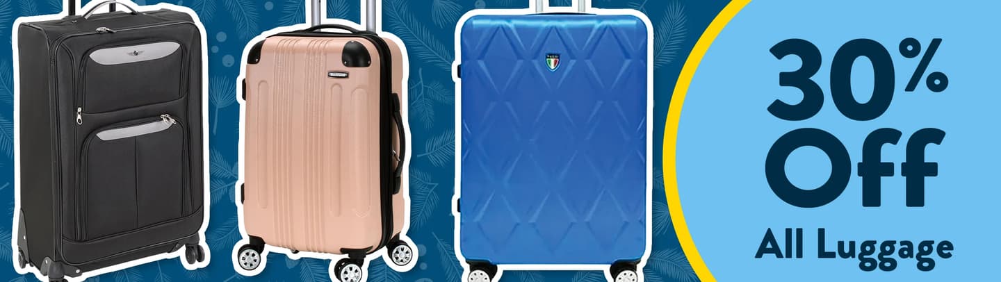 30% off all luggage
