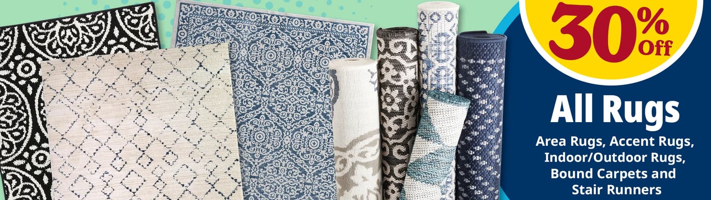 30% OFF All Rugs
