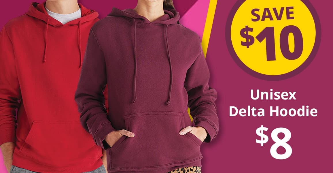 Unisex Delta Hoodie, $8.00