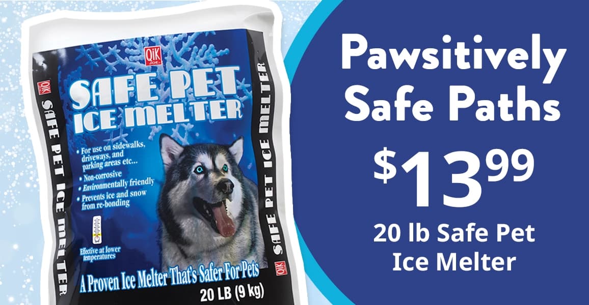 20lb Safe Pet Ice Melter, $13.99.