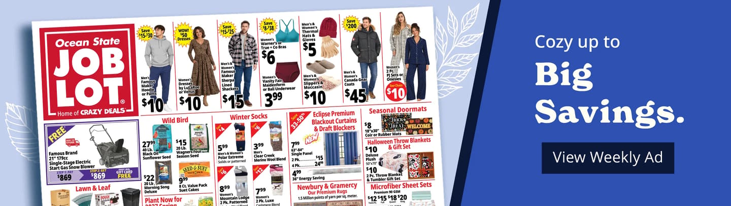 Cozy up to big savings. [View Weekly Ad]