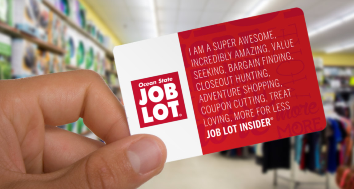 Job Lot Insiders Club Card